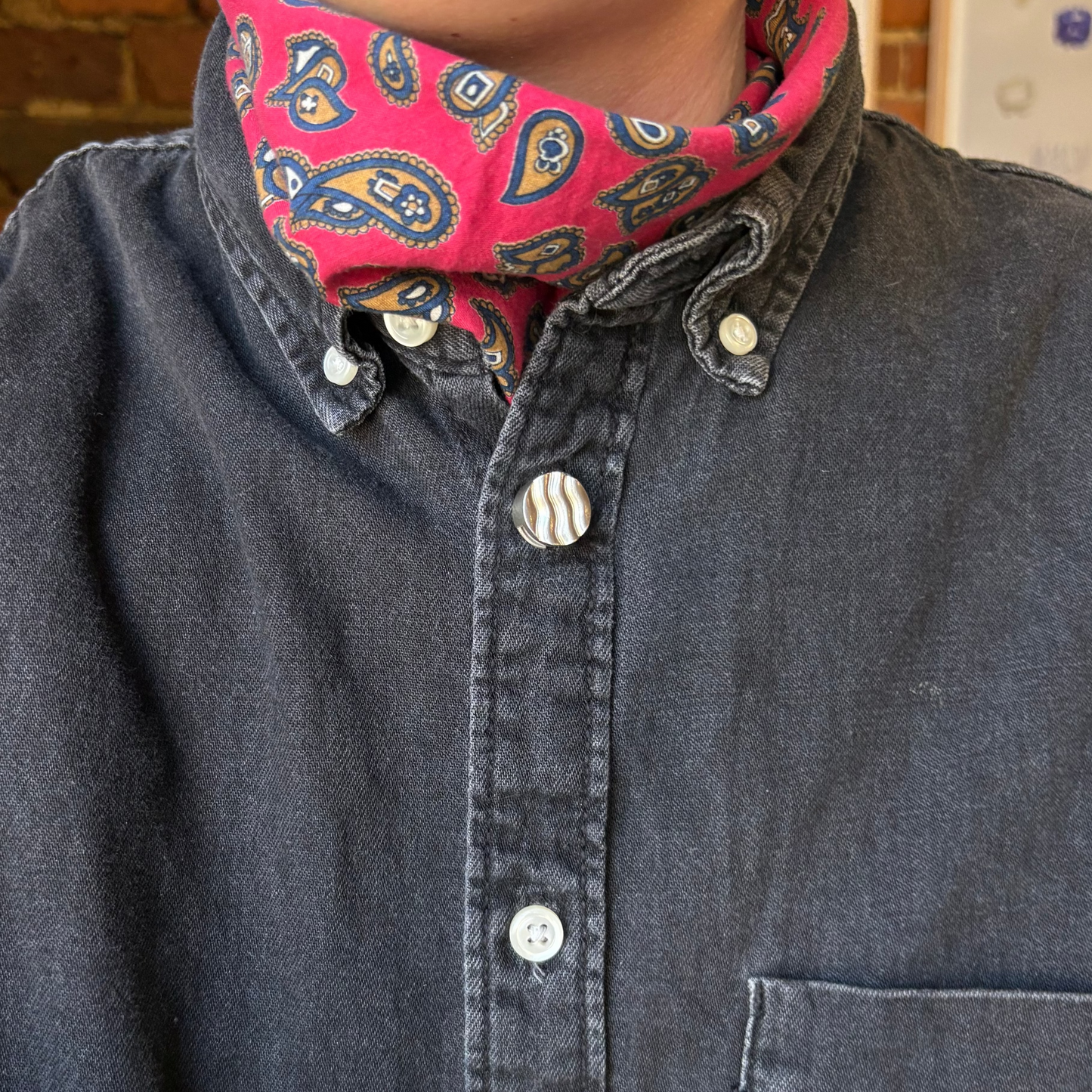 Wavy button jewellery